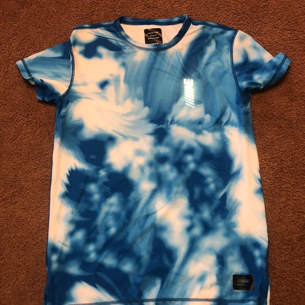 blue tye due american eagle shirt